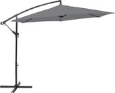 Brixy Zweefparasol - 300CM - Incl. Kruisvoet - Waterdicht - Verstelbare Hoogte - Antraciet