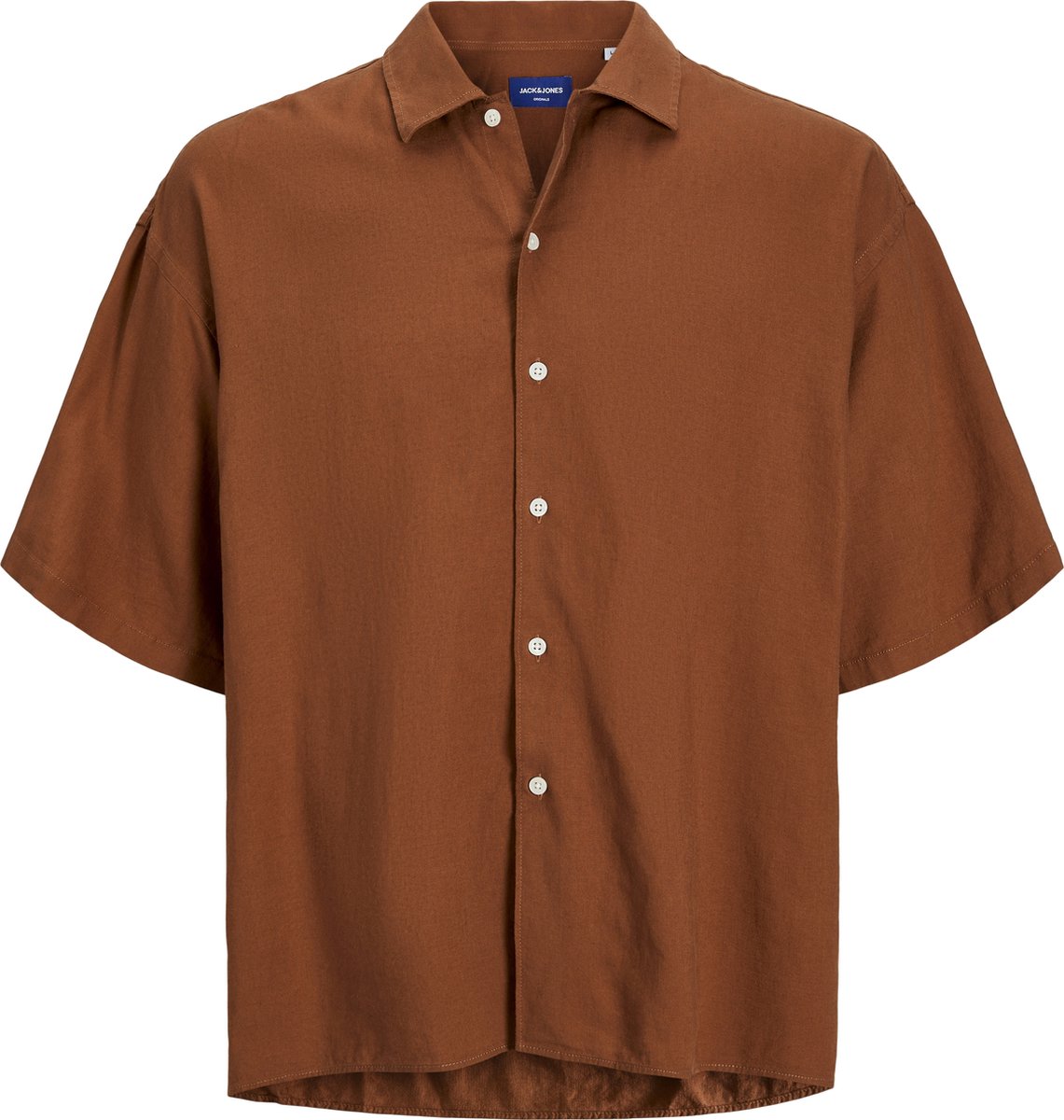 JACK&JONES - JORPAROS OVERSIZED SHIRT SS - Heren - Overhemden