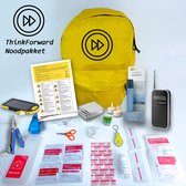 Noodpakket Rampenrugzak Denk Vooruit met Noodradio, Solar Powerbank en Waterfilter - Basisbehoeften bij een ramp of oorlog - Think Forward