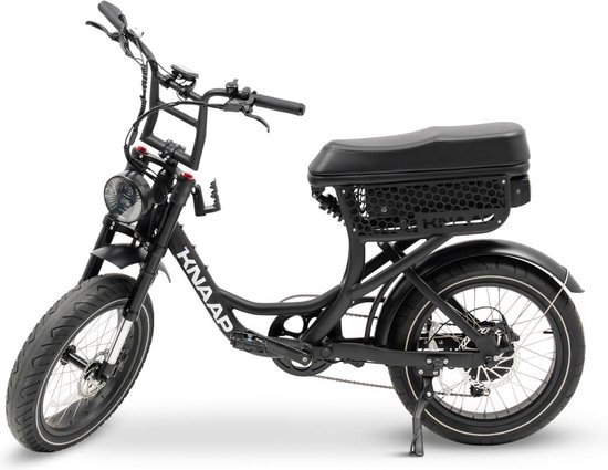 KNAAP - LON BLACK - Elektrische fatbike - Rijklaar - 2 jaar garantie - Lid van RAI vereniging