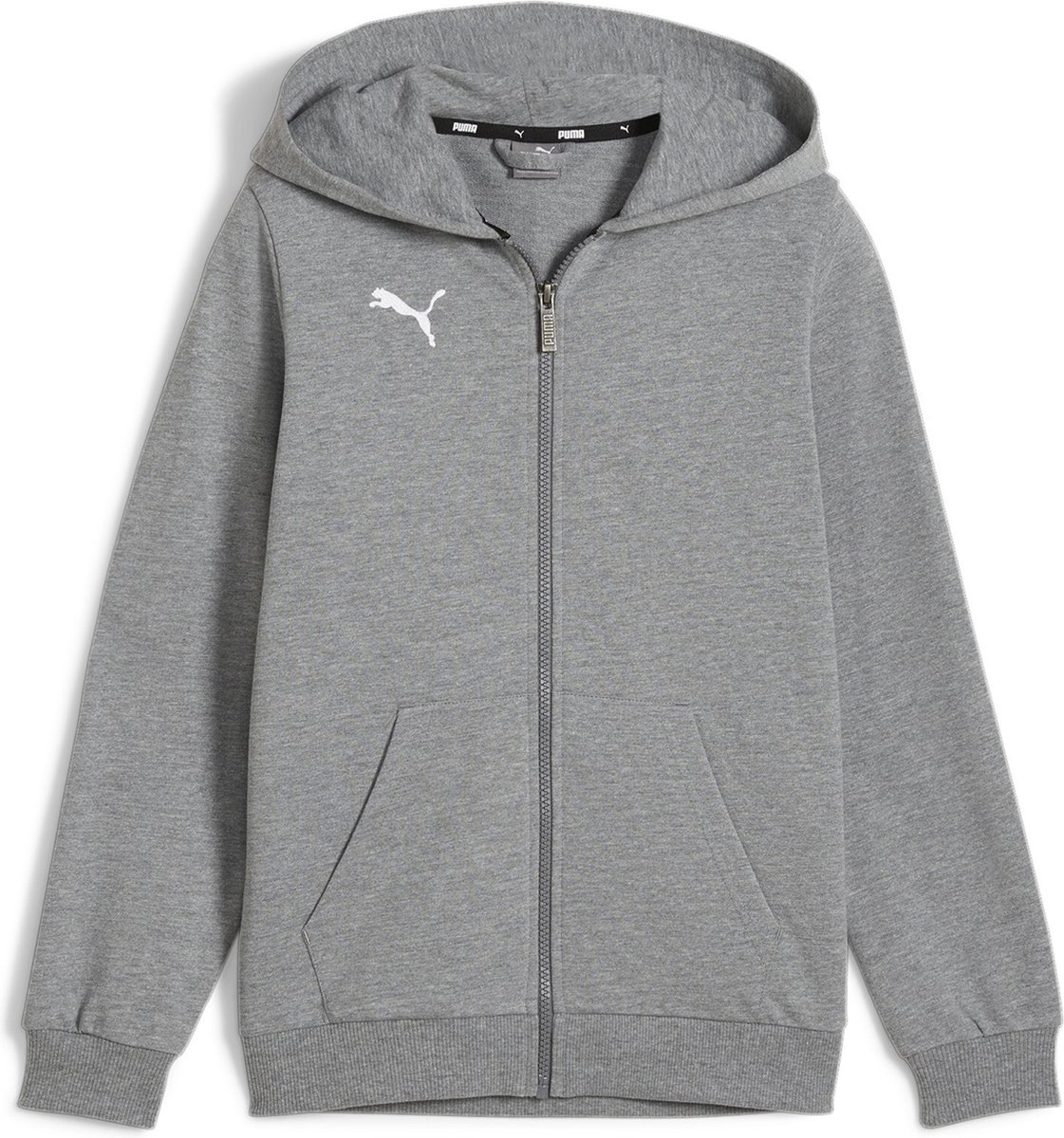PUMA kinderteamGOAL Casuals hoodedjack Jr jack met capuchon 658596 33 Grijs