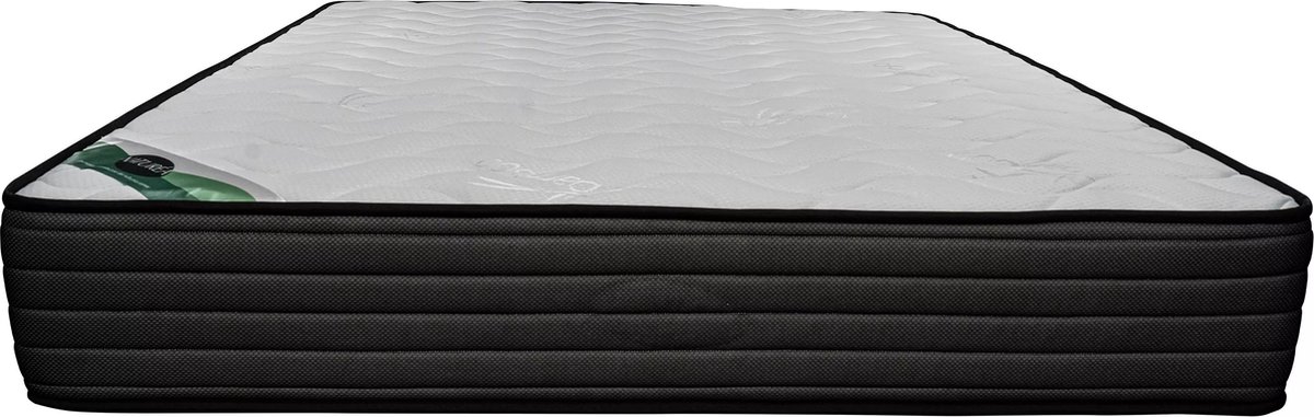 Vente-unique Matras 180 x 200 cm van schuim en tijk van bamboe van 25 cm dik - BERENDI van NATUREA L 200 cm x H 25 cm x D 180 cm