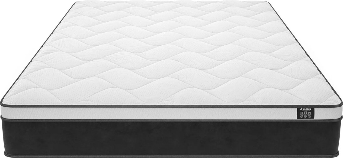 Vente-unique Matras 160 x 200 cm hybride pocketveren en traagschuim dikte 25 cm - ASTRIA Art Collection van YSMÉE L 200 cm x H 25 cm x D 160 cm