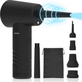 Brixy 4-in-1 Air Duster - Perslucht - 53K RPM - Blazen En Zuigen - Compressed Air - Draadloos En Oplaadbaar - Zwart