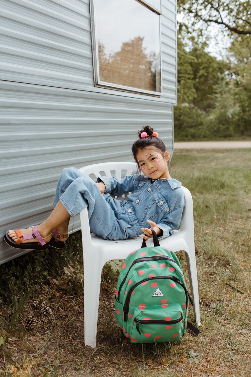 LITTLE LEGENDS BACKPACK L HEART Kinder Rugzak / Schooltas kinderen Meisje rugtas school met print - Green - One Size - (6096212827874) – foto 5