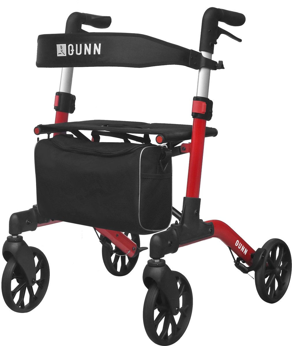 Goedkoopste Qunn rollator stijlvol, lichtgewicht en dubbel opvouwbaar - Zeer veilig & Stabiel