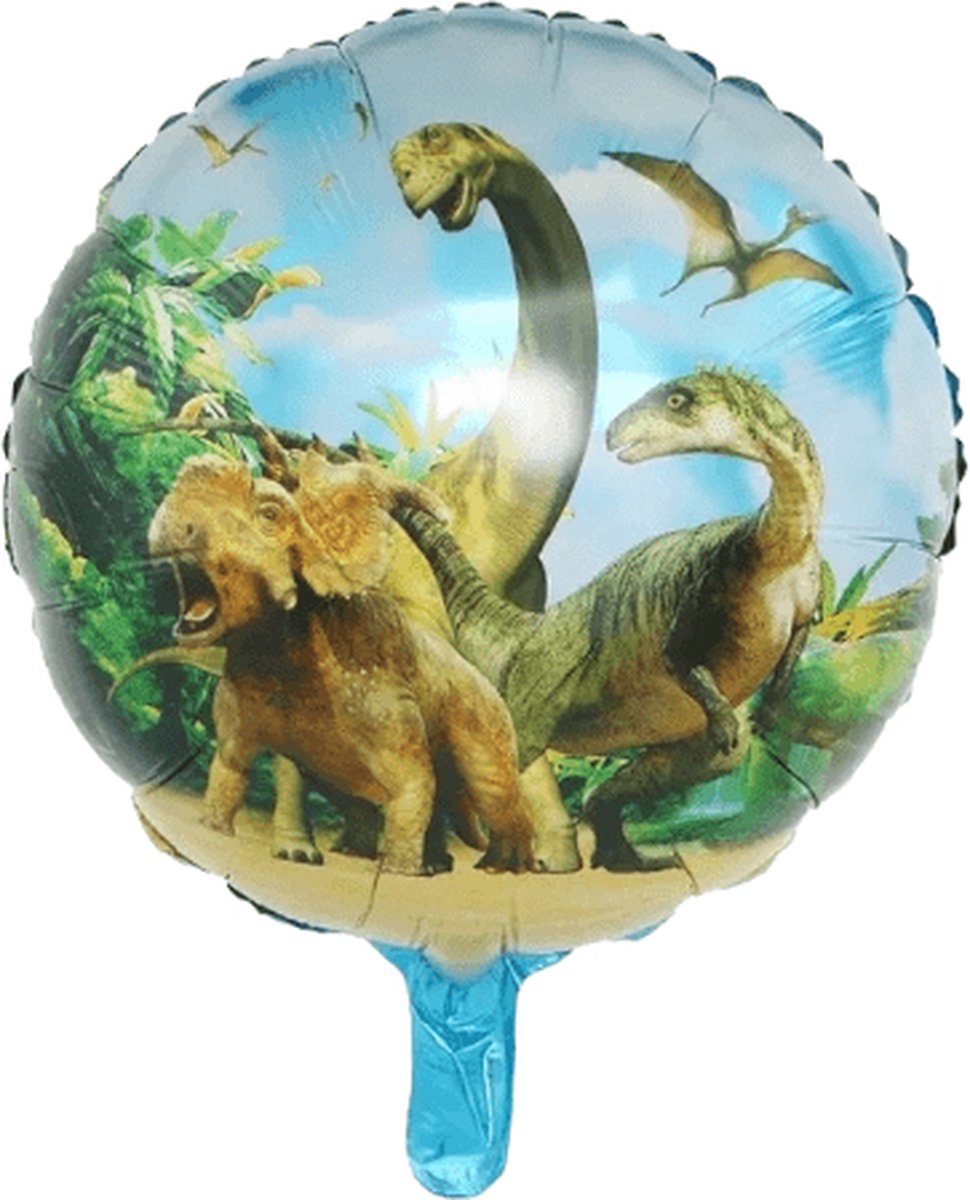 Folieballon - dinosaurussen - rond - 40cm