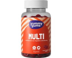 Yummygums • MULTI gummies • Suikervrij • Multivitaminen met vitamine D • 60 gummies