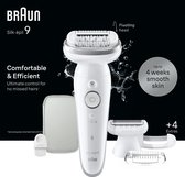 Bol.com Braun Silk·épil 9 - Epilator met Ladyshave opzetstuk - type 9-041 - Wit/Zilver aanbieding