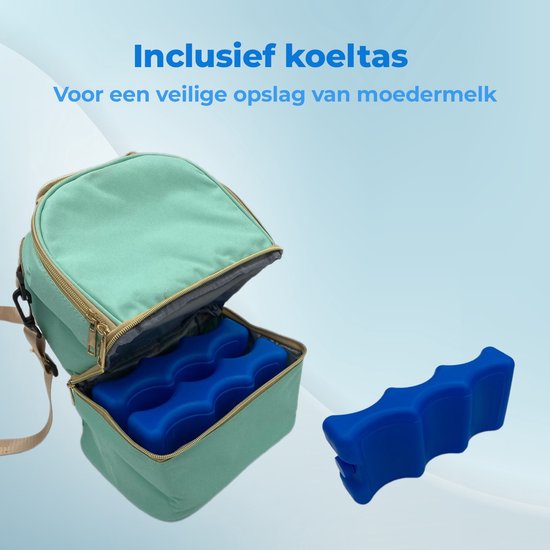 Joyful Parenting Kolftas met koelelementen - 2 Compartimenten - Moedermelk Koeltas - Kolf Tas - Kraamcadeau van Joyful Parenting — afbeelding 5