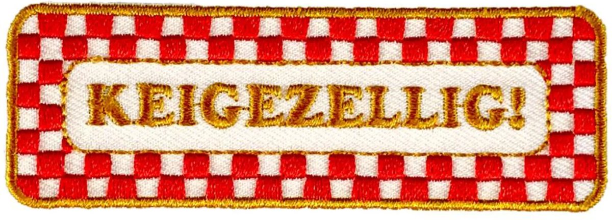 Oeteldonk embleem - Brabantse uitspraken - Keigezellig!