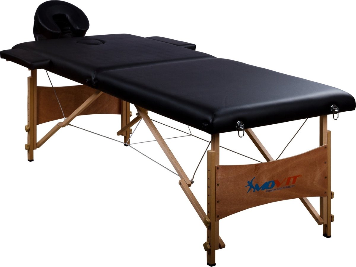 Goedkoopste MOVIT® Mobile Massageliege, Massagebank, Schwarz