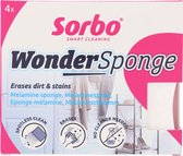 Sorbo Wonder Sponge - Éponge mélamine - Enlève les taches - 4 Pièces