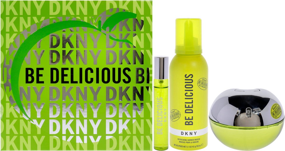Goedkoopste Donna Karan Be Delicious - Set - Eau de parfum 100 ml Eau de parfum 15 ml Shower Mousse 150 ml