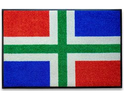 LogoMatz Deurmat Groningen 50cm x 75cm - Wasbaar - Kleurecht