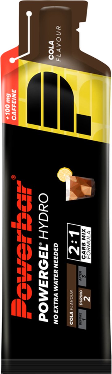 Powerbar Energiegels - Powergel Hydro - Cola (met cafeïne) 24x67ml — afbeelding 2