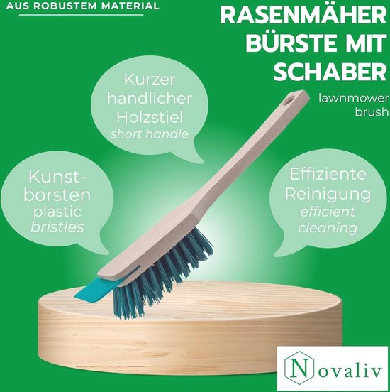 Set van 2 grasmaaier borstels en schrapers voor efficiënte reiniging — afbeelding 2