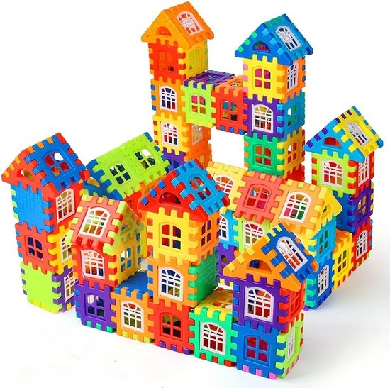 100 Stuks Creatieve Bouwblokken - Grote Vierkante Blokken - Constructie Speelgoed