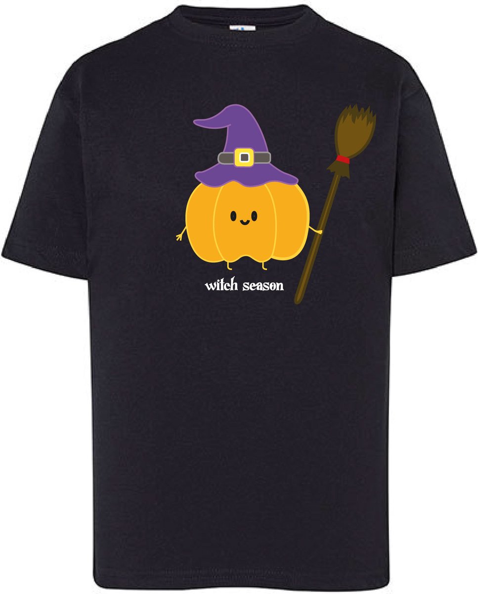 Kids - T-Shirts - Witch Season-Zwart-56