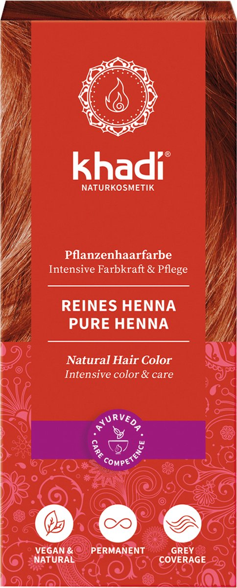 Khadi Haarkleuring Pure Henna 100 gram