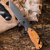 Survival zakmes outdoor – 1 hand open systeem en broekclip – 20.5 CM vouwmes – RVS