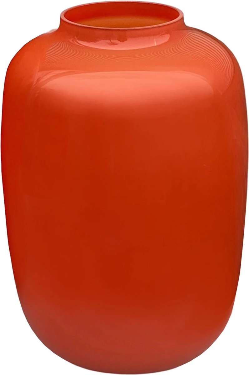 Vase The World Vaas Artic L Orange Ø32,5 x H45 cm Oranje