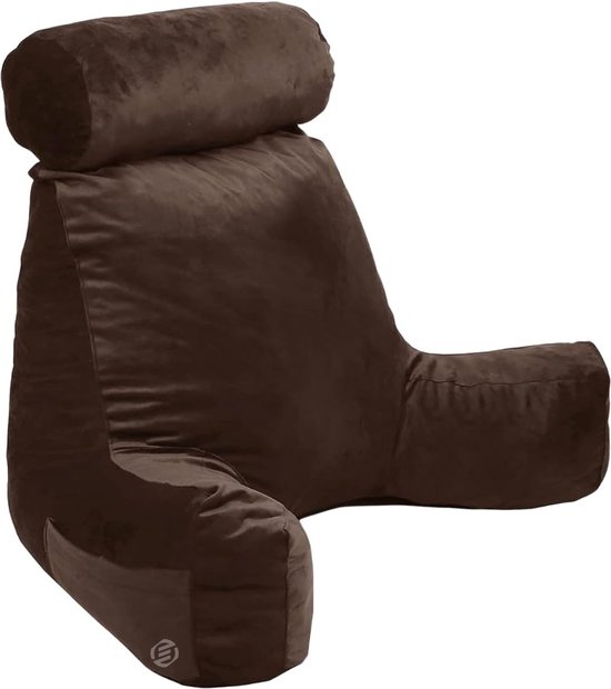 Leeskussen voor bed, rugsteunkussen voor volwassenen, zacht leeskussen voor bedrugsteun met steunarm afneembare rugleuning kussen steunkussen voor leesbank 75 cm x 40 cm x 50 cm Leeskussen voor bed, rugsteunkussen voor volwassenen, zacht leeskussen voor bedrugsteun met steunarm afneembare rugleuning kussen steunkussen voor leesbank 75 cm x 40 cm x 50 cm