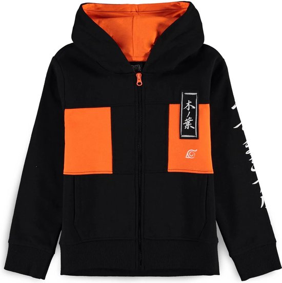 Naruto - Shippuden Hidden Leaf Village - sweat à capuche zippé pour enfant - 12 ans (PRÉCOMMANDE - Date de sortie 23/02/23)