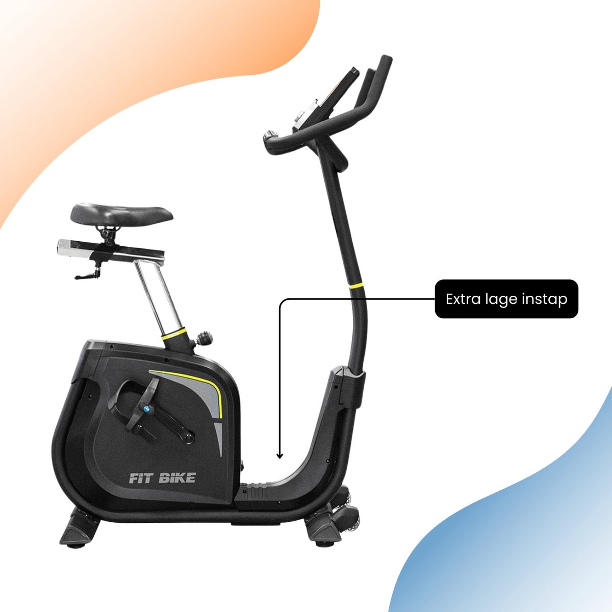 Afbeelding 3 van FitBike - Senator Ergometer - Hometrainer - 12 Trainingsprogramma's - EMS weerstandssysteem