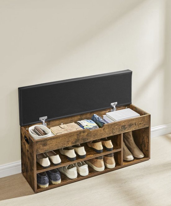 MIRA Home - Schoenenbank - Schoenenopberger - Zwart - 30x100x44