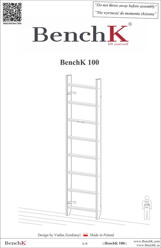 BenchK by AquaMunit - 722W - Fitnessapparatuur - Beukenhout van BenchK — afbeelding 3