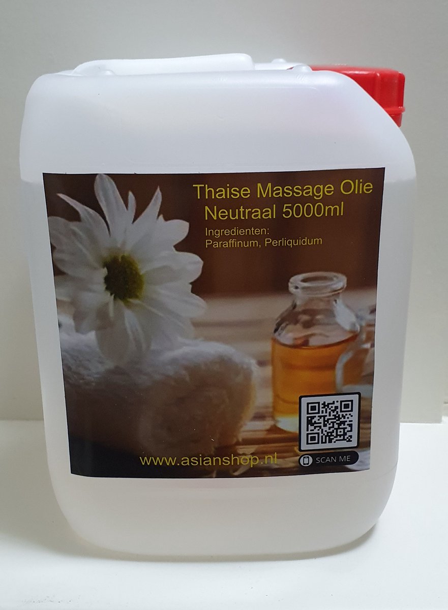 Goedkoopste Thaise massage olie Neutraal 5 liter voor mensen met allergieën - Massage salon - Sport massage Olie - Ontspannings massage olie