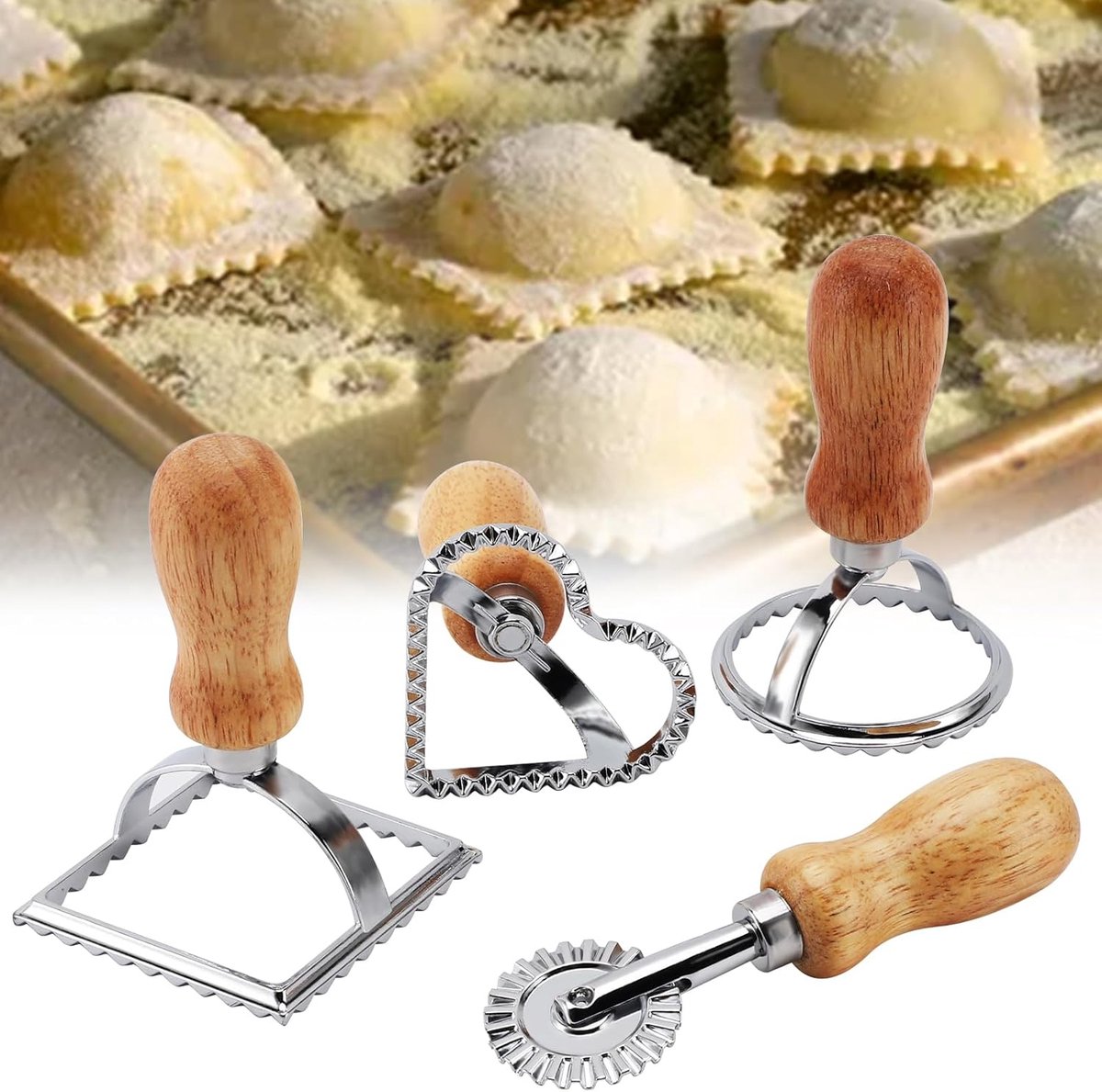 Goodivery ® Ravioli- en Deegvormen Set voor Perfecte Creaties in Verschillende Vormen