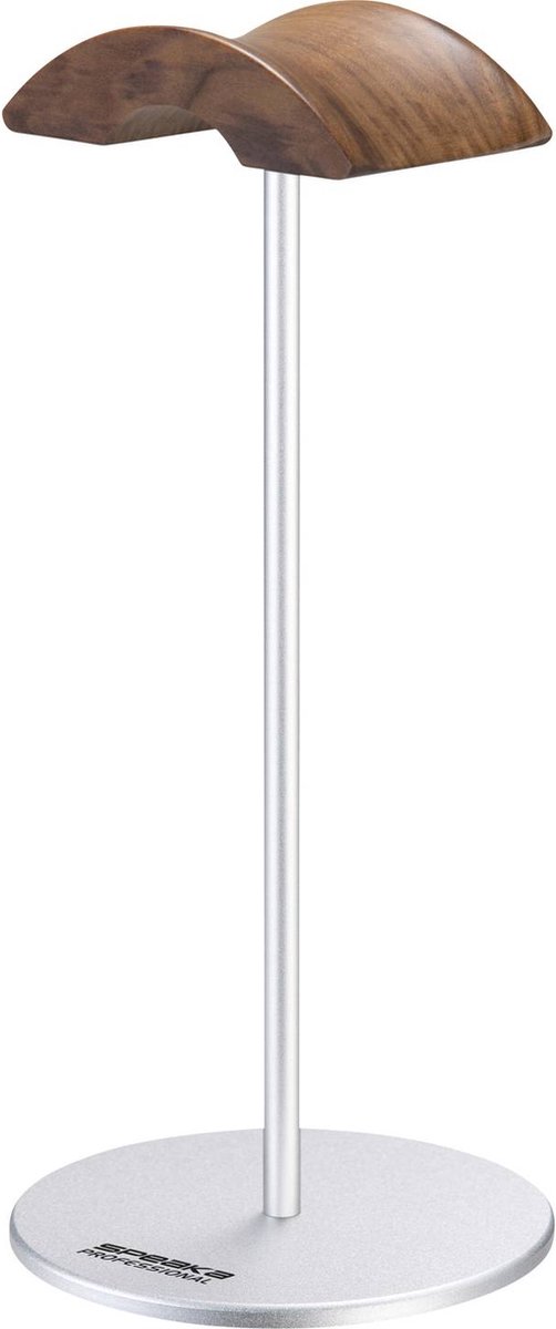 SpeaKa Professional SP-HPS-350 Koptelefoonstandaard Zilver, Walnoot