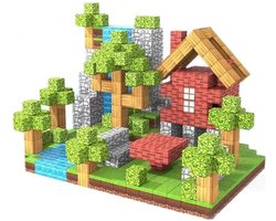 Magnetische bouw speelgoed - Minecraft blokken - 100 blokken