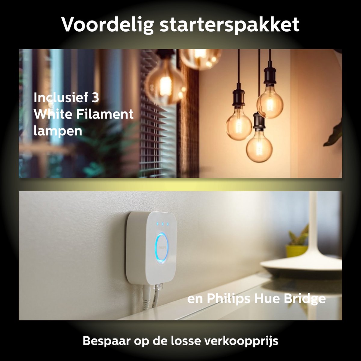 Philips Hue Starterspakket - E27 Vintage thumbnail 3