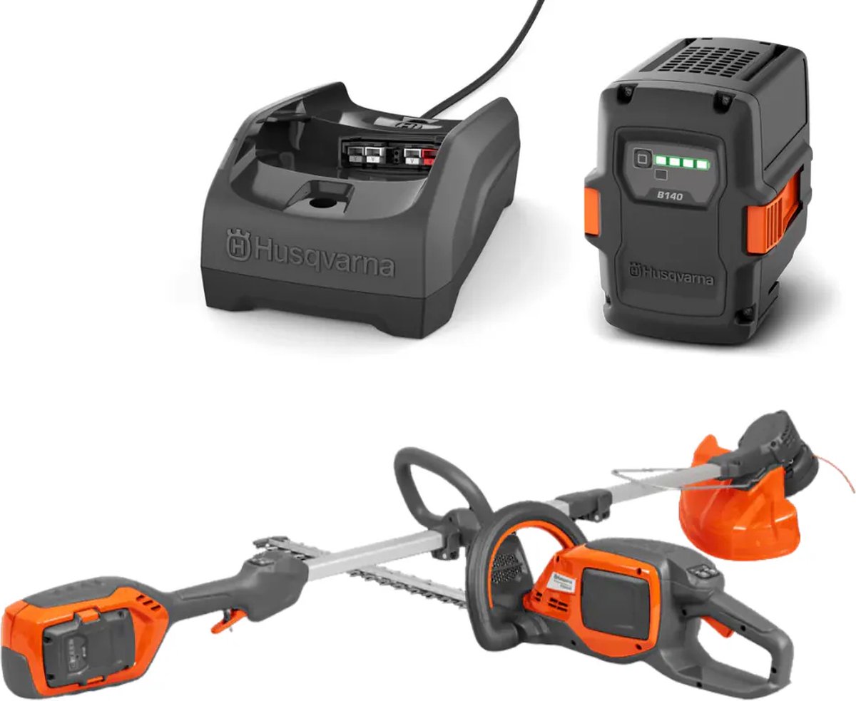 Husqvarna 215iL Grass Trimmer & 215iHD45 Hedge Trimmer - with battery and charger