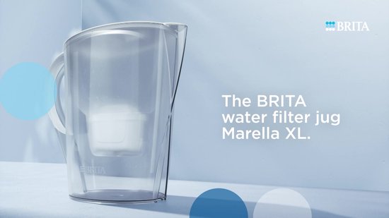 BRITA - Waterfilterkan - Marella XL - 3,5L - Blauw - incl. 1 MAXTRA PRO ALL-IN-1 filterpatroon