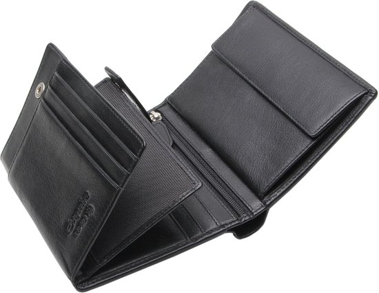 Esquire Leren Portemonnee Viktoria Wallet Black Zwart