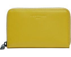 LIEBESKIND BERLIN Portemonnee Paper Bag Carter Frieda Ziparound Wallet Hightech Donkergeel