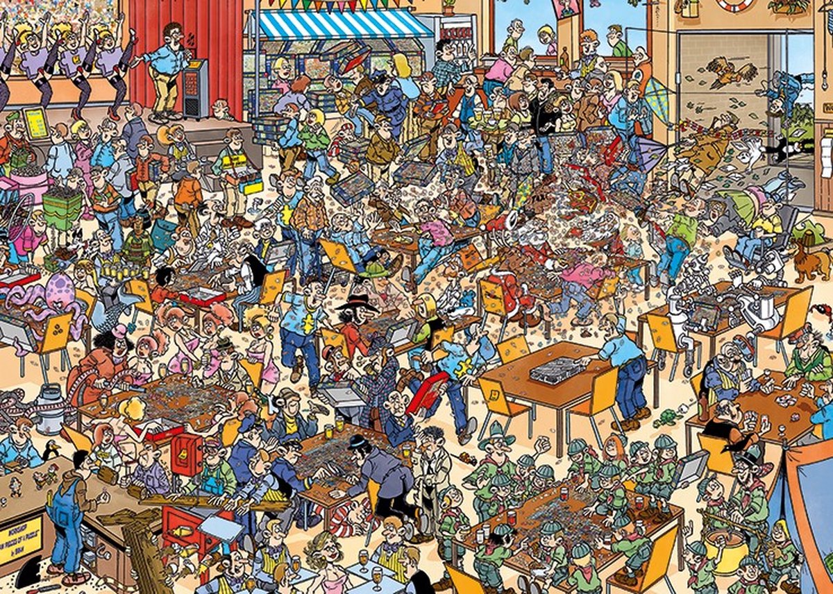 Jan van Haasteren - Jungletocht - Nederlands Kampioenschap Puzzelen 2024 - 1000 stukjes — afbeelding 8