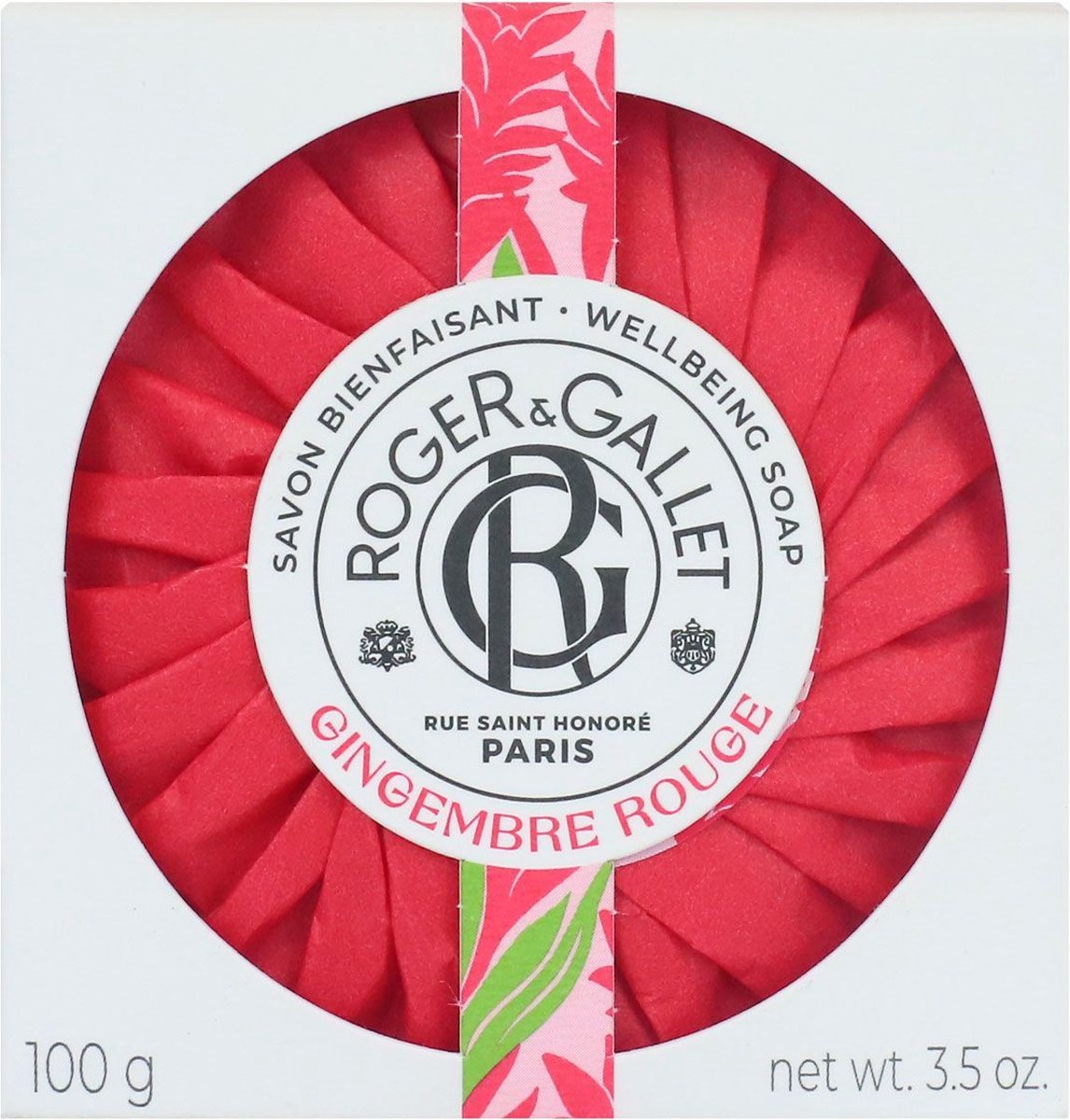 Goedkoopste Roger & Gallet Gingembre Rouge Cristal Box Soap Zeep 100gr