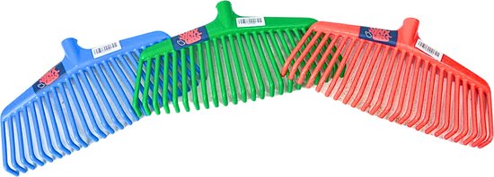 KOTARBAU® Bladhark - Tuinhark van Kunststof - 48 cm - Rood - Zonder
