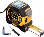 LotaHome - Rolmaat - Afstandsmeter - 60 meter - Multifunctionele Digitale Laser - Meetlint met Laser - 3-in-1 - Afstandsmeter - Elektronisch Metrische Systeem - 5 Meter Meetlint - Roestvrij - Afstandsmeter - Inclusief Display - Inclusief Batterijen