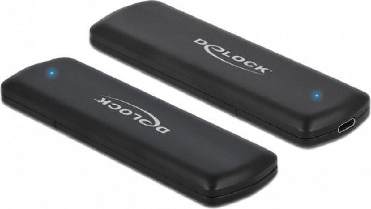 DeLOCK External USB Type-C™ Combo Enclosure for M.2 NVMe PCIe or SATA SSD interfacekaart/-adapter