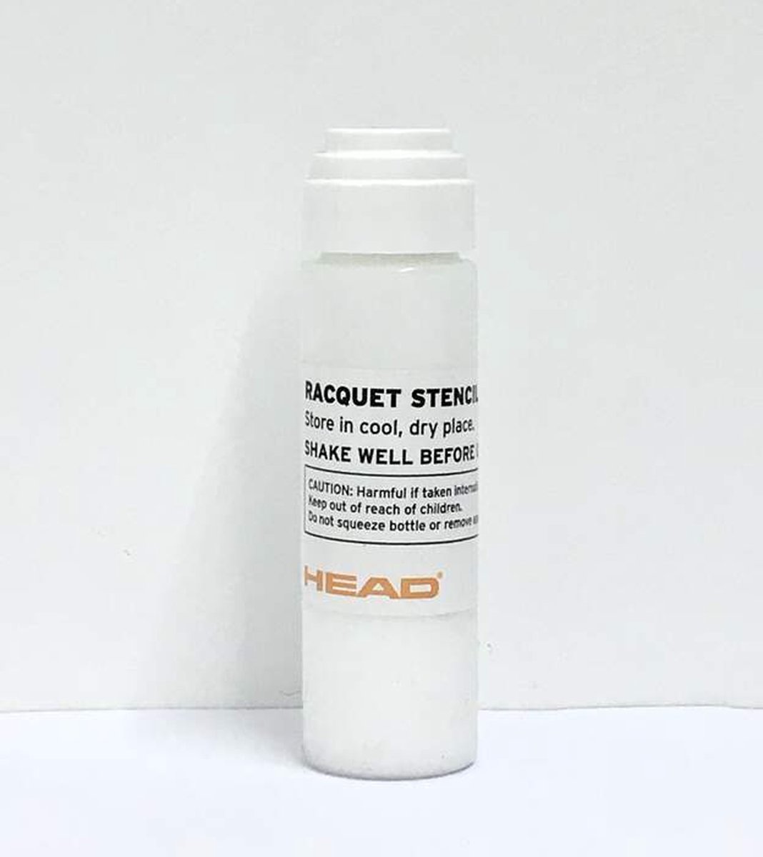 Head Stencil inkt Racket Wit