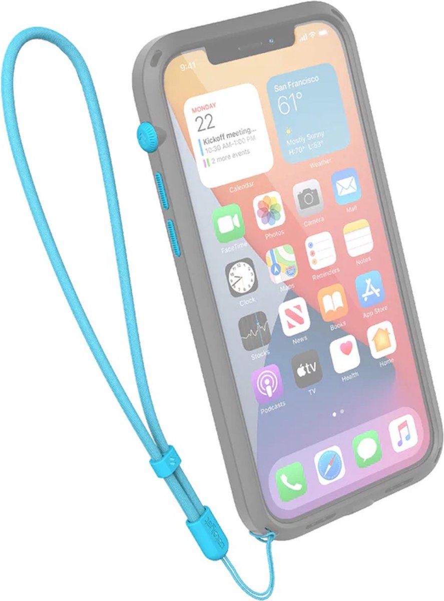 Catalyst Wrist Lanyard and Buttons Bondi Blue