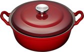 Le Creuset Faitout Braadpan - 6,6 l - Ø 32 cm - Kersenrood