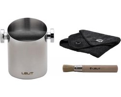 Lelit - PLA360S Knock box with brush and cloth - Uitklopbak met borstel en doekje