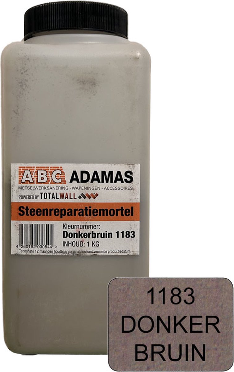 Steen reparatie mortel - Donkerbruin (1 kg)